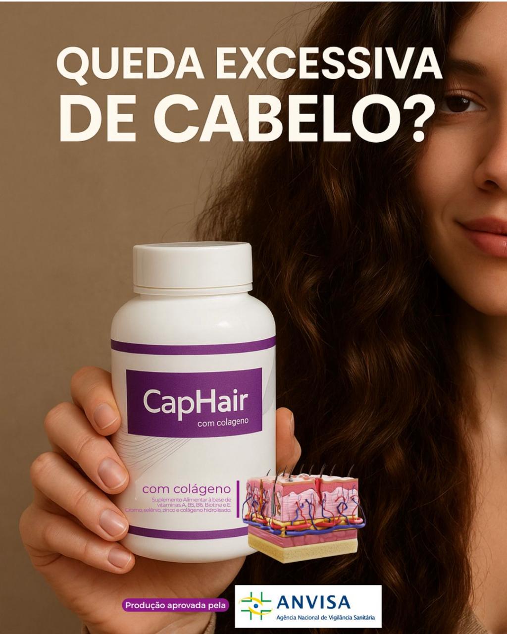 CapHair com selo ANVISA